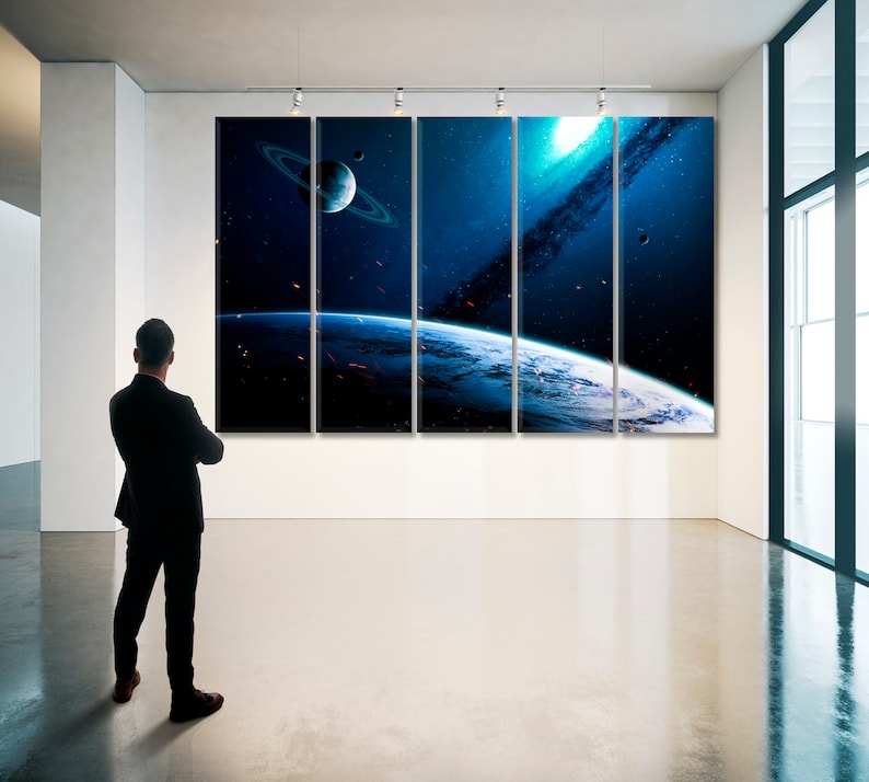 COSMIC NEBULA IN DEEP SPACE GALAXY BOX CANVAS PRINT WALL ART PICTURE PHOTO