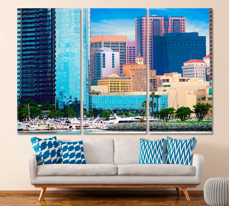 San Diego print San Diego canvas San Diego wall art San Diego | Etsy