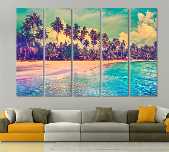 Download Tropischer strand wandkunst For iPhone Free