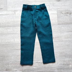 Boys long chino pants a, classic  trousers, toddler ring bearer garment