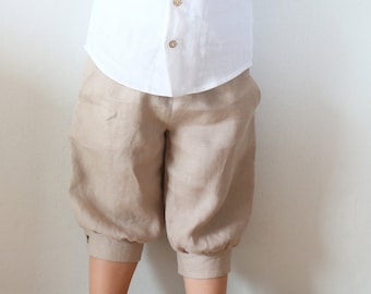 Boys  knickerbocker shorts, ring bearer long garment, shorts with pockets, short pants