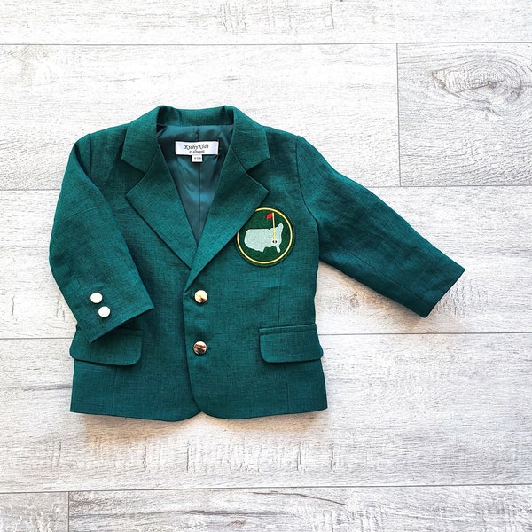 Green golf jacket, 1st Birthday blazer, Kids birthday blazers