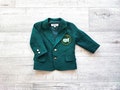 Green golf jacket, 1st Birthday blazer, Green blazer product logo