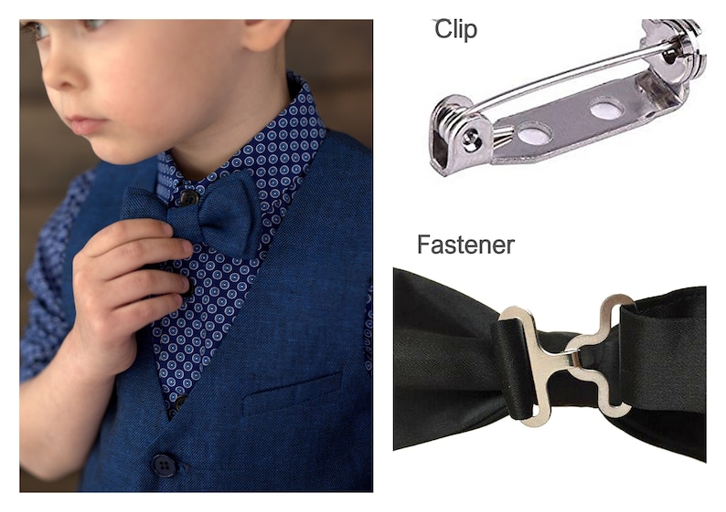 Boys suspenders with bow tie, Dusty rose straps and fly, Ring bearer toddler braces image 5