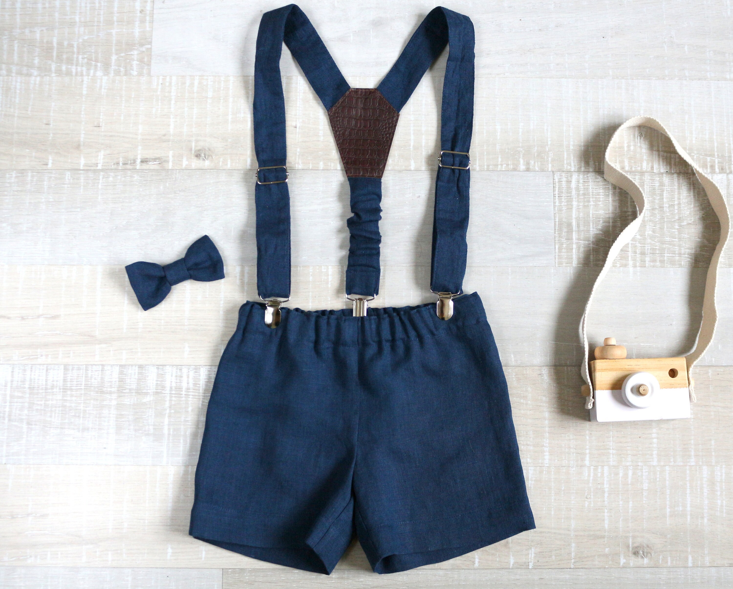 Shorts With Suspenders Bow Tie Shorts With Straps Fly Etsy