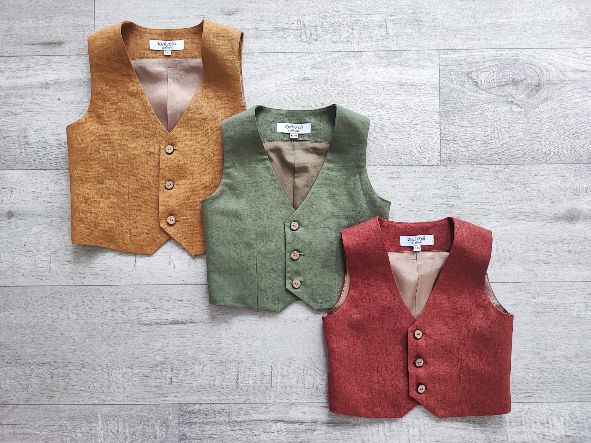 Boys' 4-Piece Satin Vest Set With Tie & Pocket Square - Formal Wear Essentials