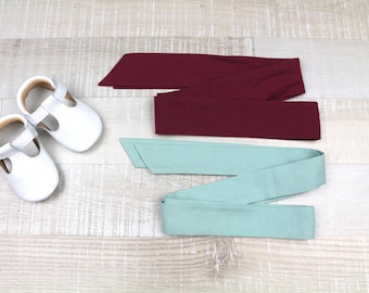 Girl's dress sash, Belt for dress, Linen sash