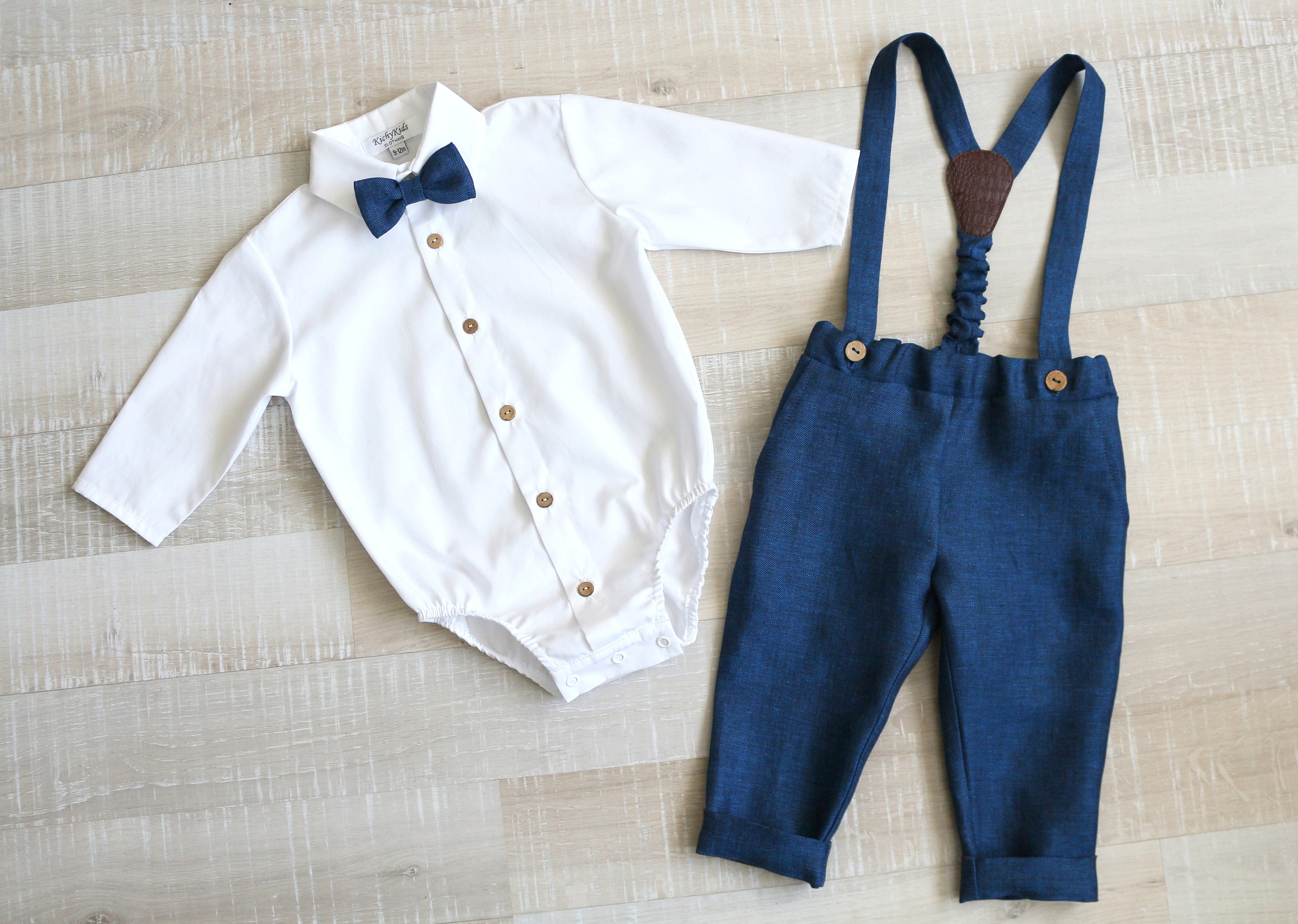 Baby boy suit set a dress shirt for boy baptism gown clothes Etsy