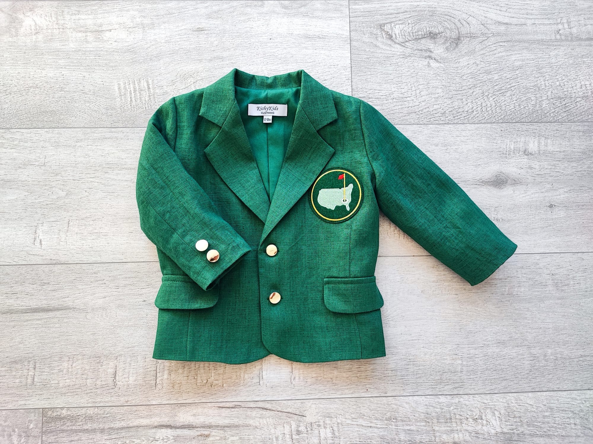 Kelly green jacket 1st Birthday blazer Green jackets
