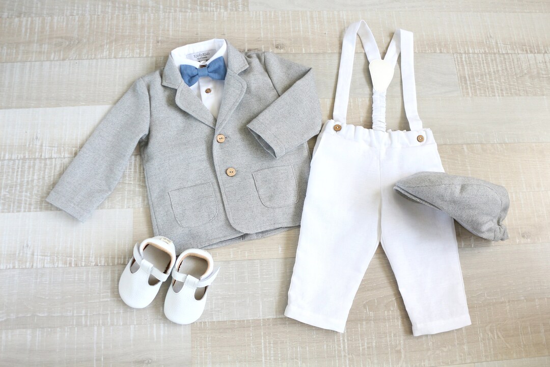 Christening Suit Suit for Baby Boy Tweed Jacket Etsy UK