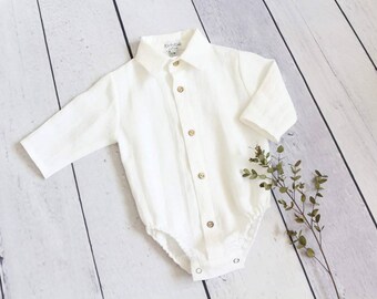 infant ivory dress shirt Personalized Ivory Ruffle Collar Baby Girl Shirt 100% Pima Cotton Long Sleeve Classic Top 6Y