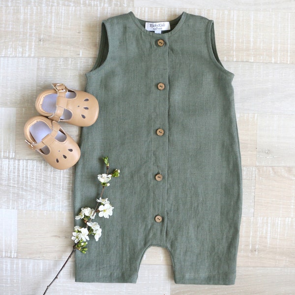 Green Romper Etsy