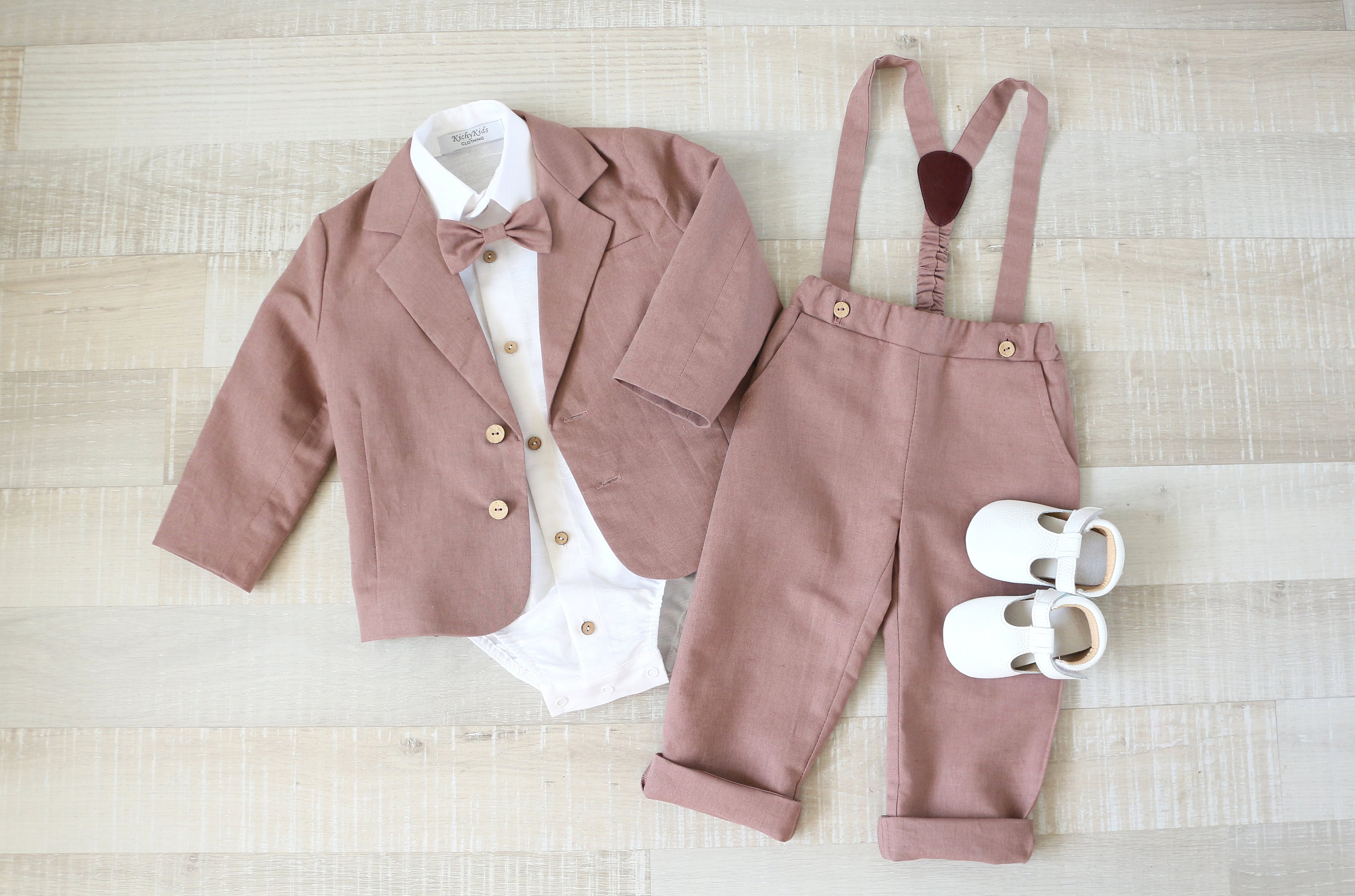 Traje bebe nino rosa dorado traje de bautizo Etsy Mexico