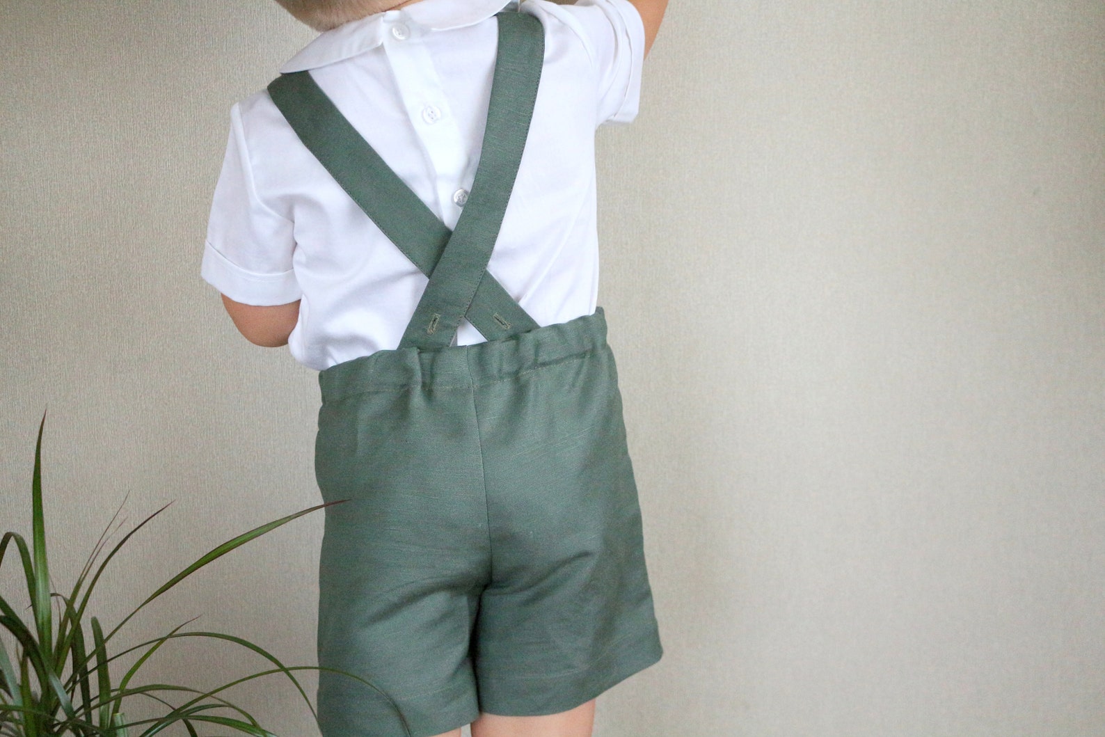 Boys Sage Green Suit Toddler Short Set Outfit Etsy