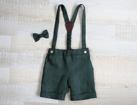 Pantaloncini da bambino verde papillon bermuda per bambini - Etsy Italia