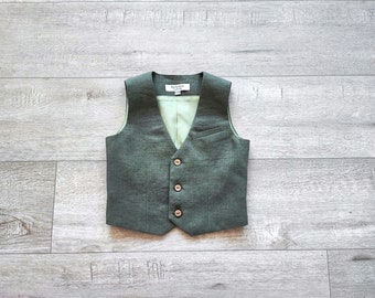 Gilet costume enfant ivoire pour cérémonie communion baptême mariage | Boutique Magique