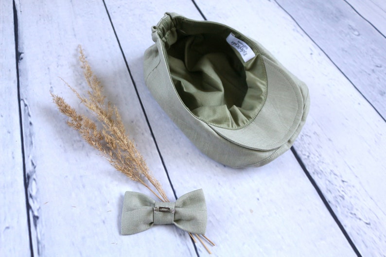 Boys Flat Hat Newsboy Linen Hat Ring Bearer Hat Toddler Page Etsy