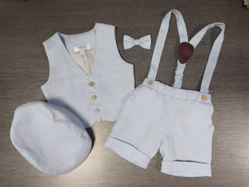 Page Boy Beige Outfit Blessing Clothes Baptism Baby Suit Etsy