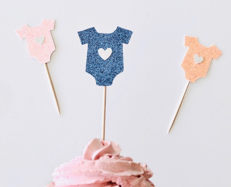 Pastel Gender Reveal Ideas Bowtie Onesie topper gender Etsy