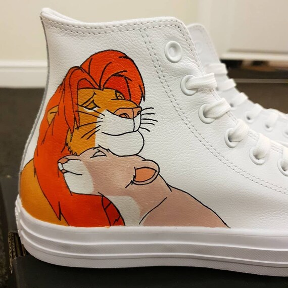 Disney Lion King Converse hi top trainers. Disney Lion King Converse hi top trainers.