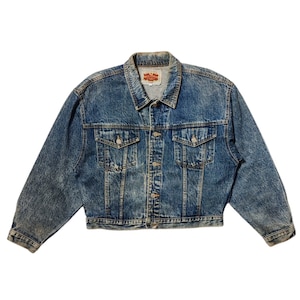 70s Big Stone Denim Vintage Faded Grunge Distressed Trucker