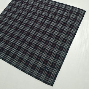 Vintage Burberrys cotton handkerchief 17 x 17 Inches Plaid Nova Check Traditional British accessories bandana pocketsquare