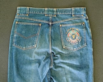 Vintage Lancel Paris Pret a Porter pants denim men size 34 / High Fashion designer France streetwear 1990s jeans pant