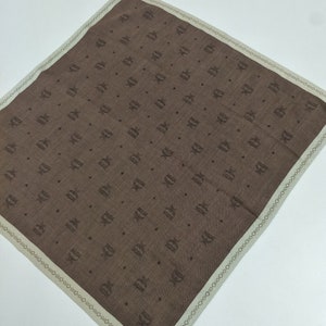 Louis Vuitton Brown Monogram Chain Link Printed Cotton Bandana