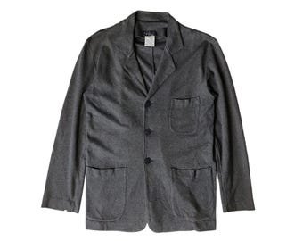 Vintage 90s Hot Iconic Agnes B Homme Paris Jacket Sweatshirt Snap