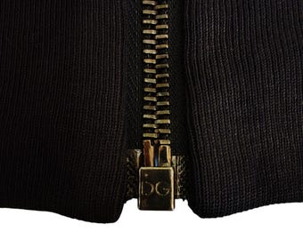 Dolce and Gabbana D&G Gym Collection Distressed Style Zipper Black