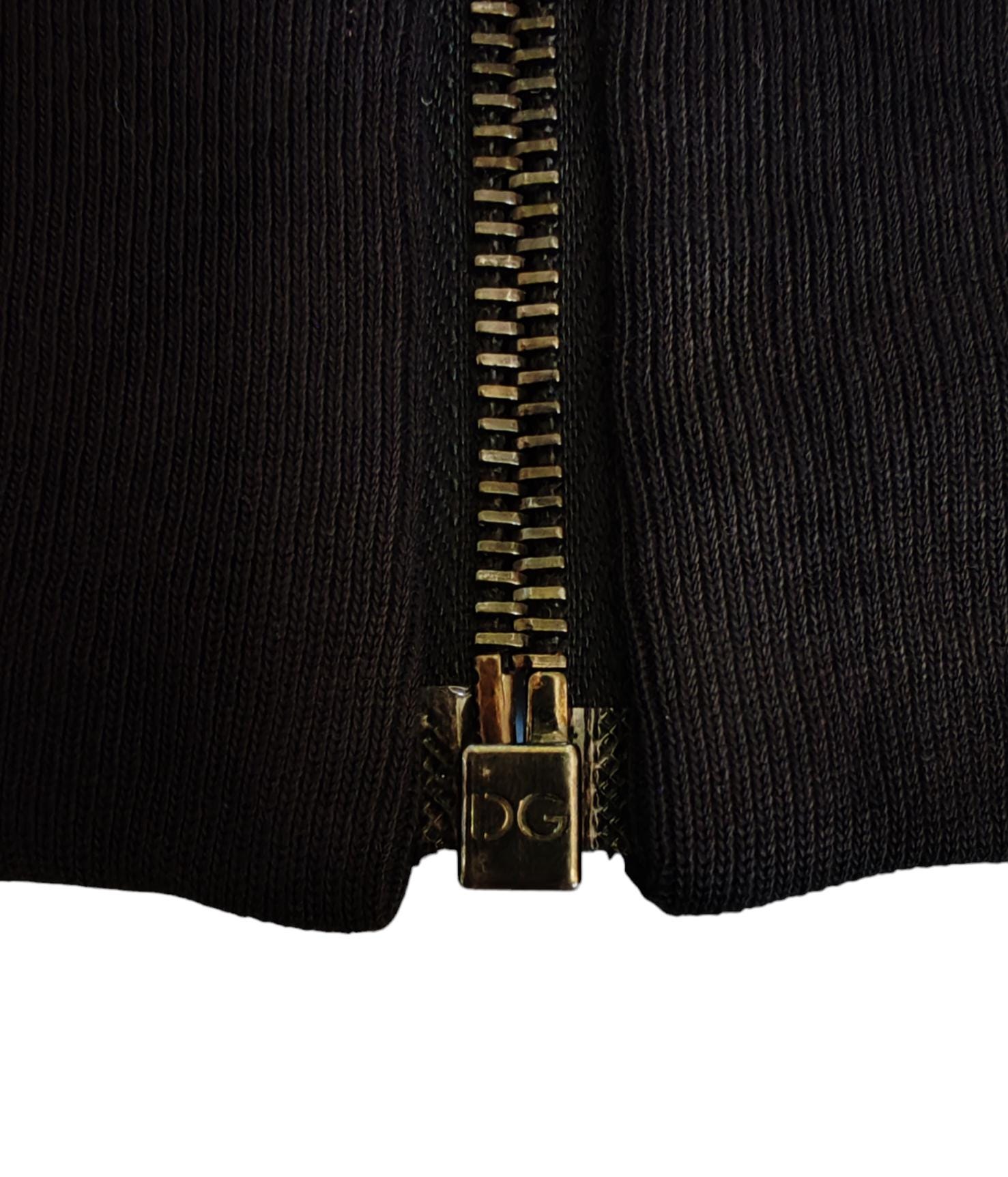 Dolce and Gabbana D&G Gym Collection Distressed Style Zipper Dolce and Gabbana D&G Gym Collection Distressed Style Zipper