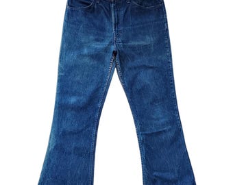 Vintage 80s Levi's 646 Orange Tab Jeans size 32 Faded Levi's 646-0217 1980s classic Rock Grunge Boot Cut Distressed Belt Bottom denim