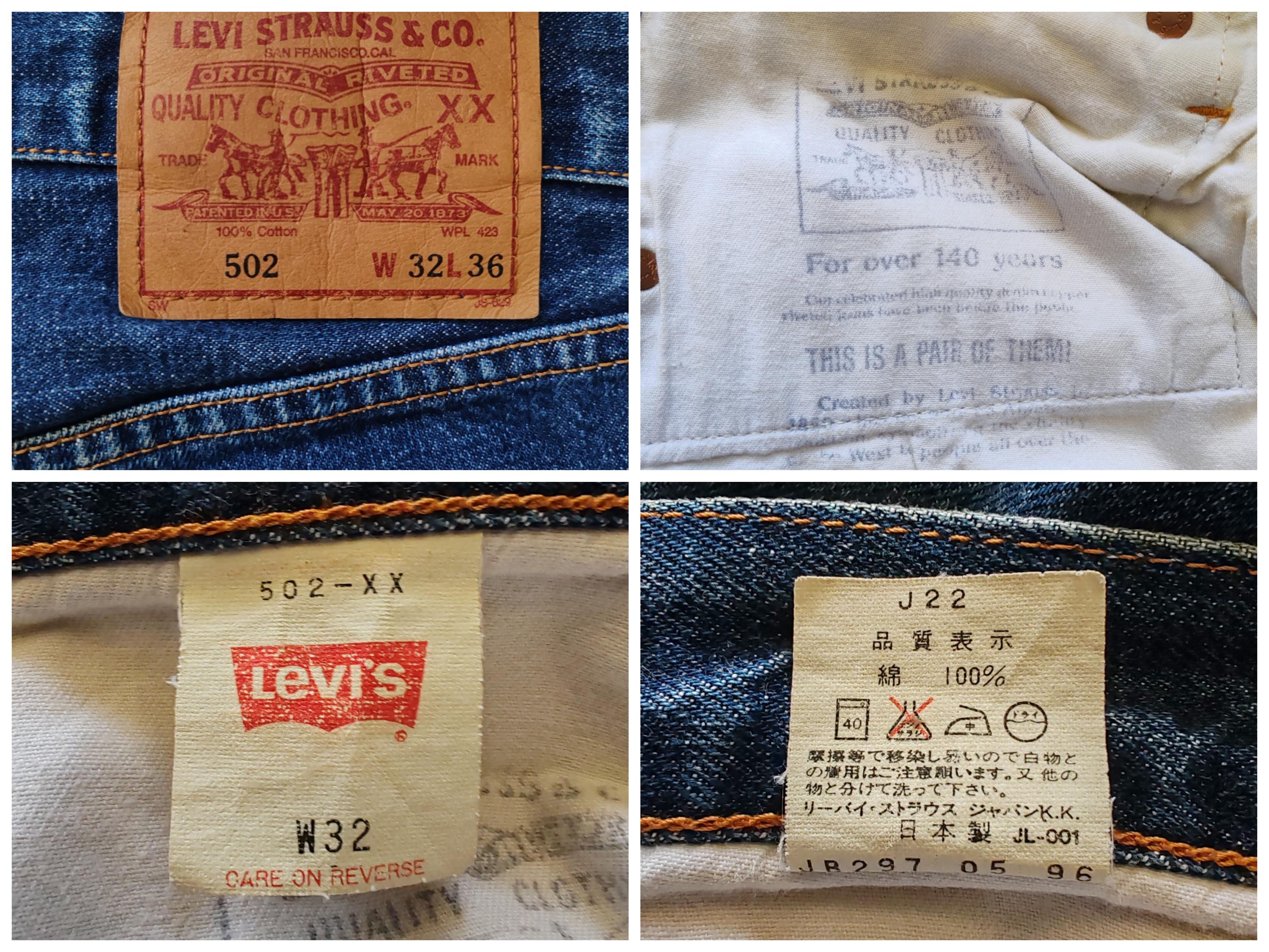 Vintage 90s Levi's 502XX Jeans Size 30 in Waist / Faded Distressed