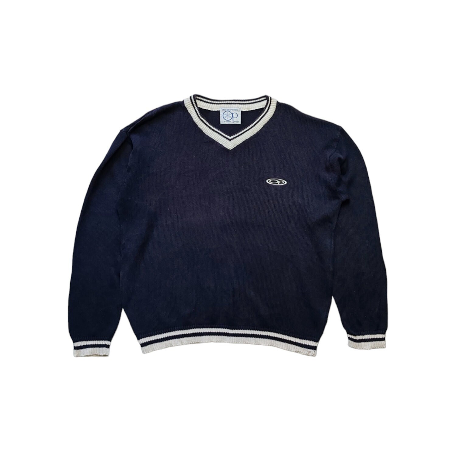 Vintage Ocean Pacific Winter Wear Knit Sweater Size Large 1990s