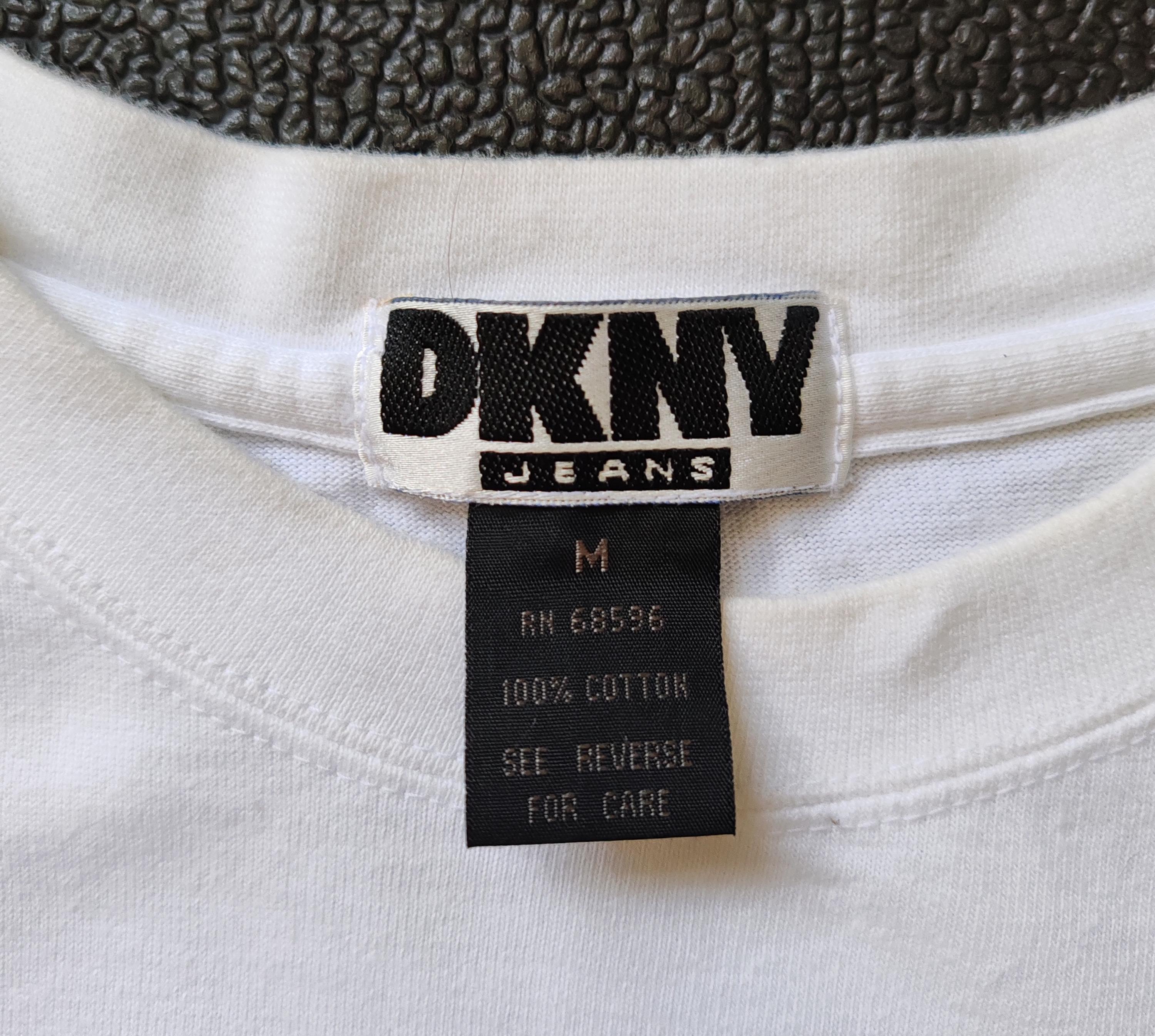 Vintage 90s DKNY Jeans T Shirt Medium 1990s Donna Karan New York 