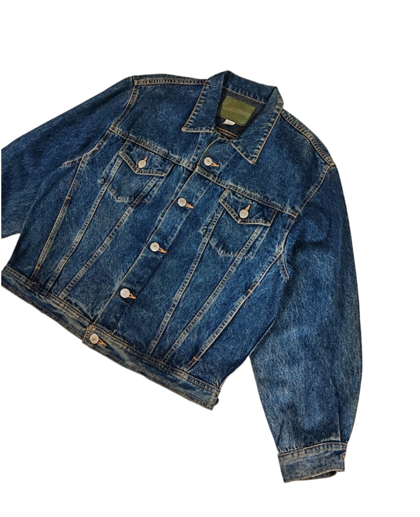 ジャケット・アウター 90s old EDWIN fade denim set up M Vintage Edwin Denim 90s Japan Faded Distressed Trucker