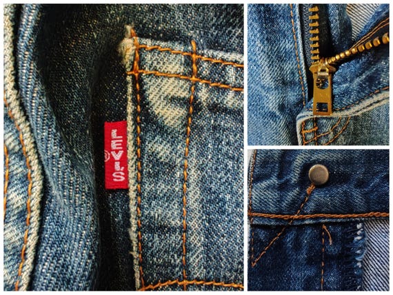Vintage 90s Levi's 502XX Jeans Size 30 in Waist / Faded Distressed