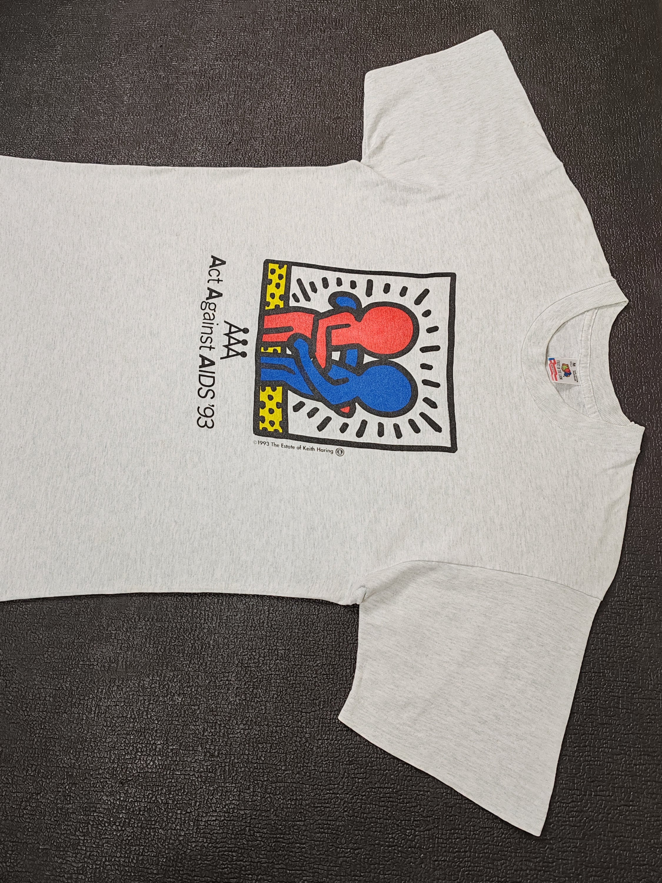 1993 キース・ヘリング Act Against Aids ヴィンテージ T シャツ 