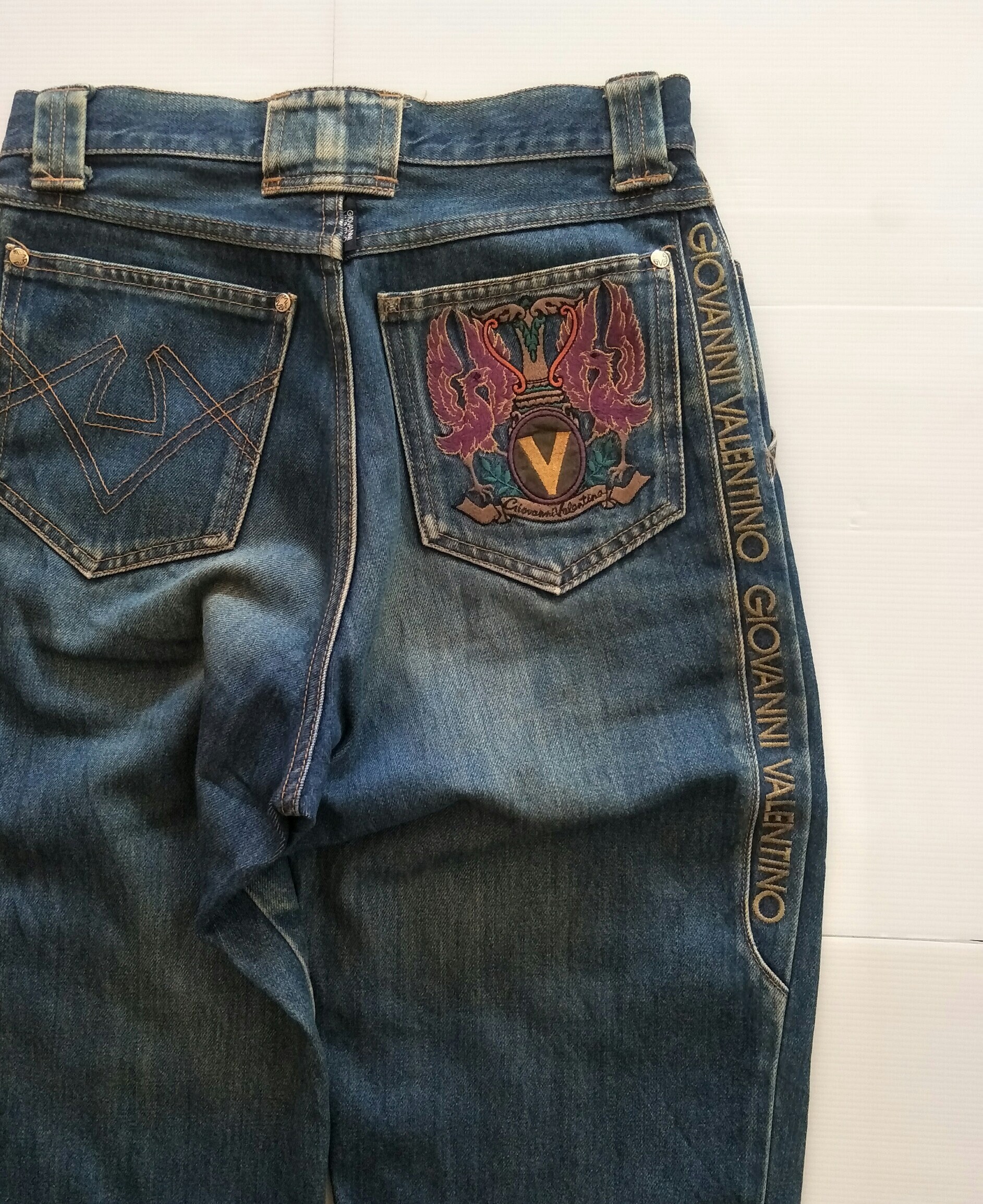 Vintage Giovanni Valentino Italy Pants Denim Size 27 / High - Etsy