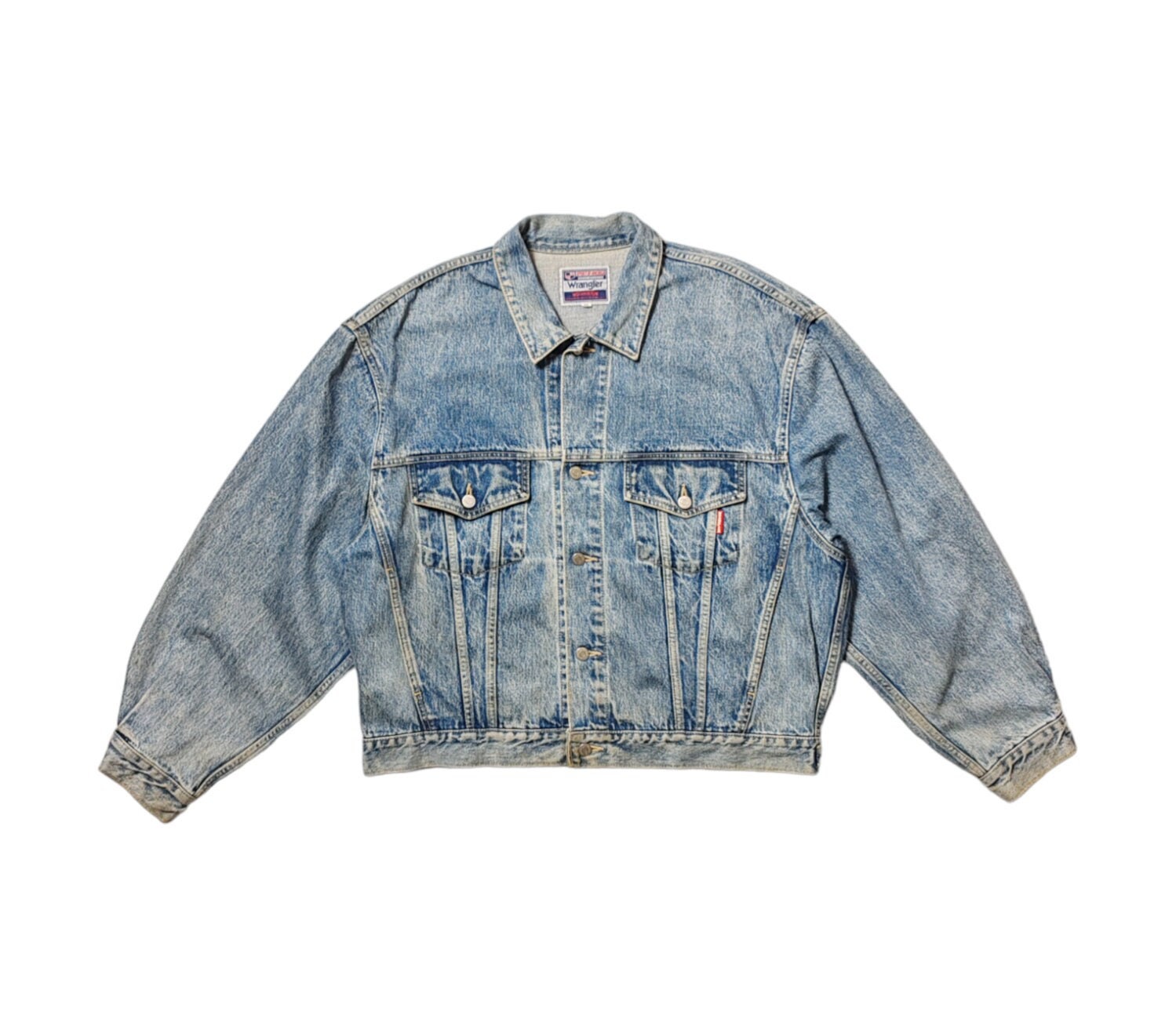 Vintage Wrangler Spirit of America Denim 90s Japan Faded Vintage Wrangler Spirit of America Denim 90s Japan Faded