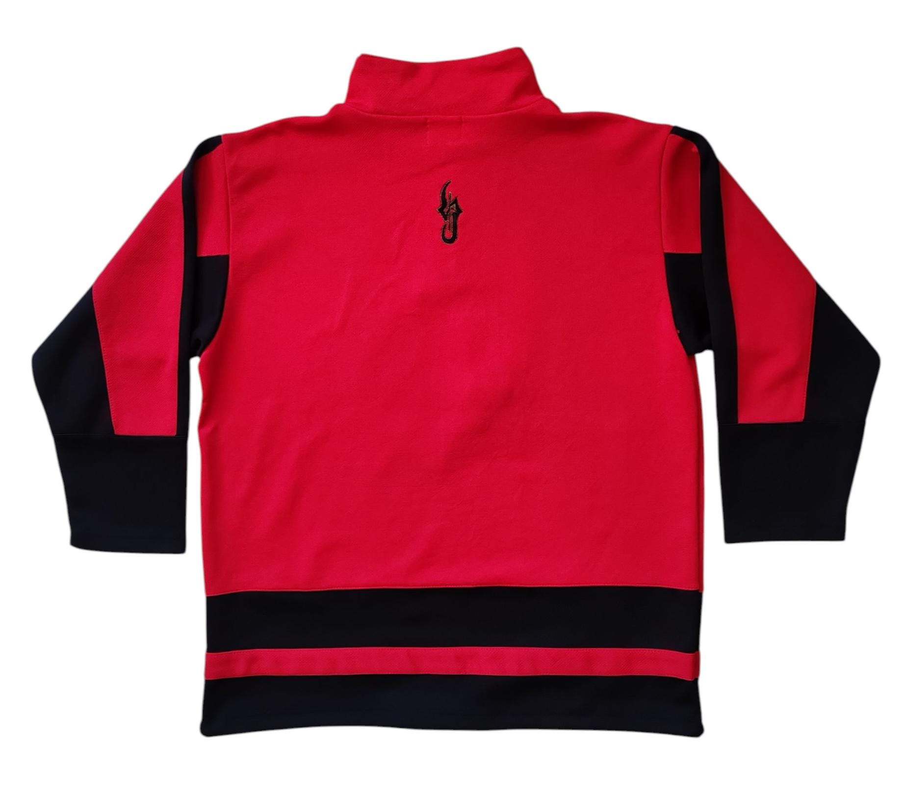 Vintage 90s Embroidered Track Top Quater Zipper Jacket Size M to L