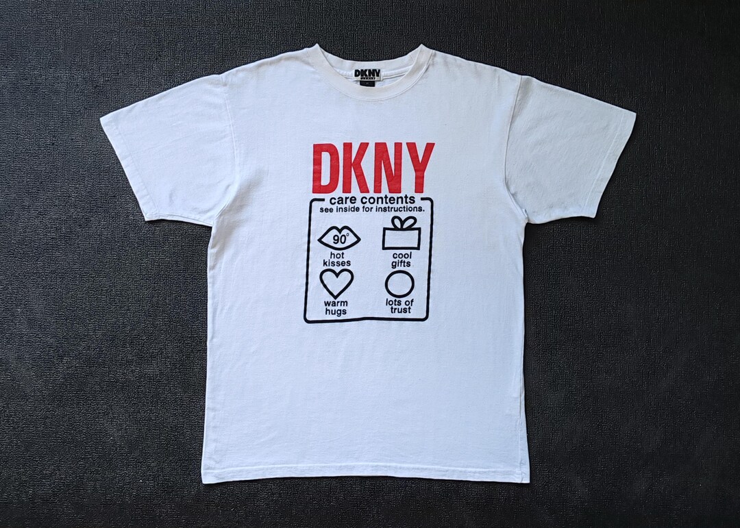 Vintage 90s DKNY Jeans T Shirt Medium 1990s Donna Karan New York