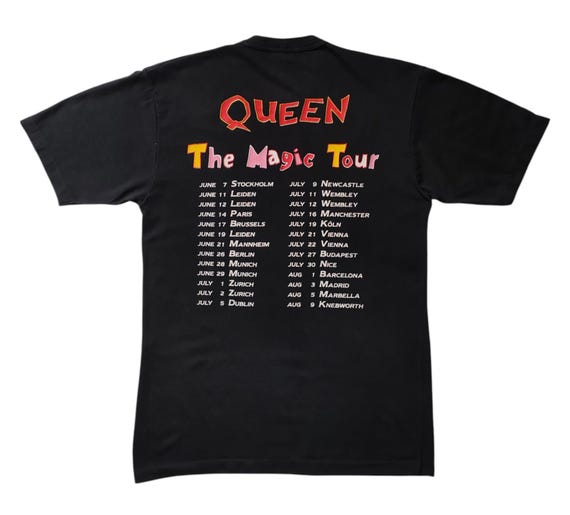 Rare 1986 QUEEN A Kind of Magic European Tour Vintage T Shirt Size