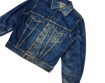 70s Big Stone Denim Vintage Faded Grunge Distressed Trucker 70s Big Stone Denim Vintage Faded Grunge Distressed Trucker