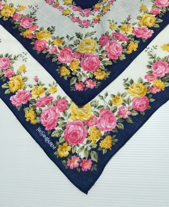 Vintage Yves Saint Laurent YSL  Floral motive lux… - image 5