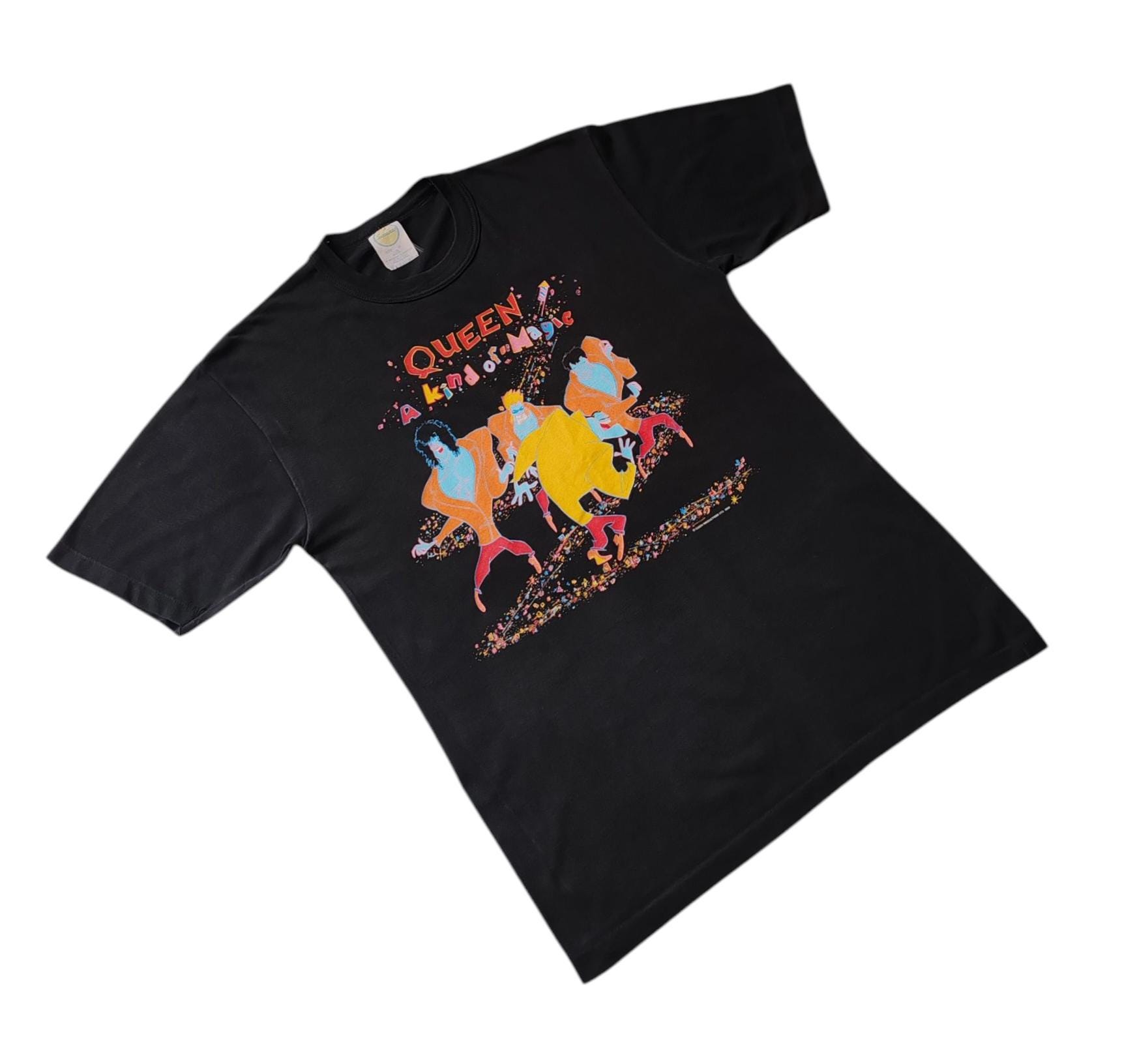 Rare 1986 QUEEN A Kind of Magic European Tour Vintage T Shirt Size 