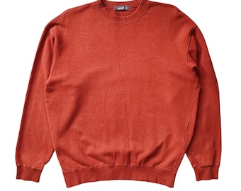 ISSEY MIYAKE Męska bluza On Limits Vintage z lat 80., rozmiar S do M, sweter z okrągłym dekoltem od japońskiego projektanta z lat 80.
