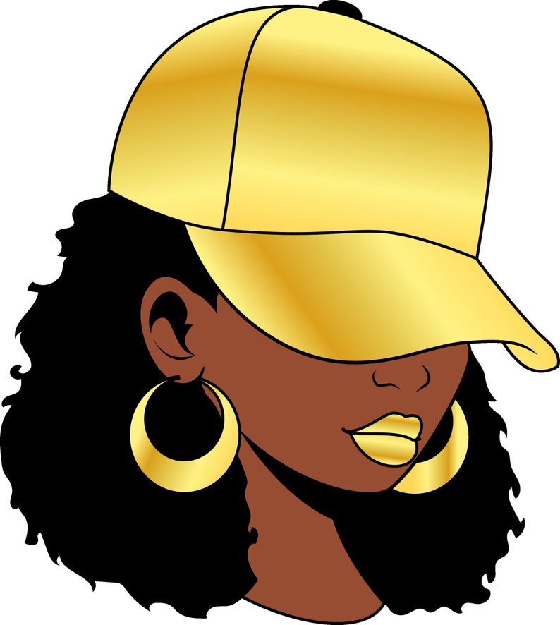 Woman With Hat Black Girl - Etsy