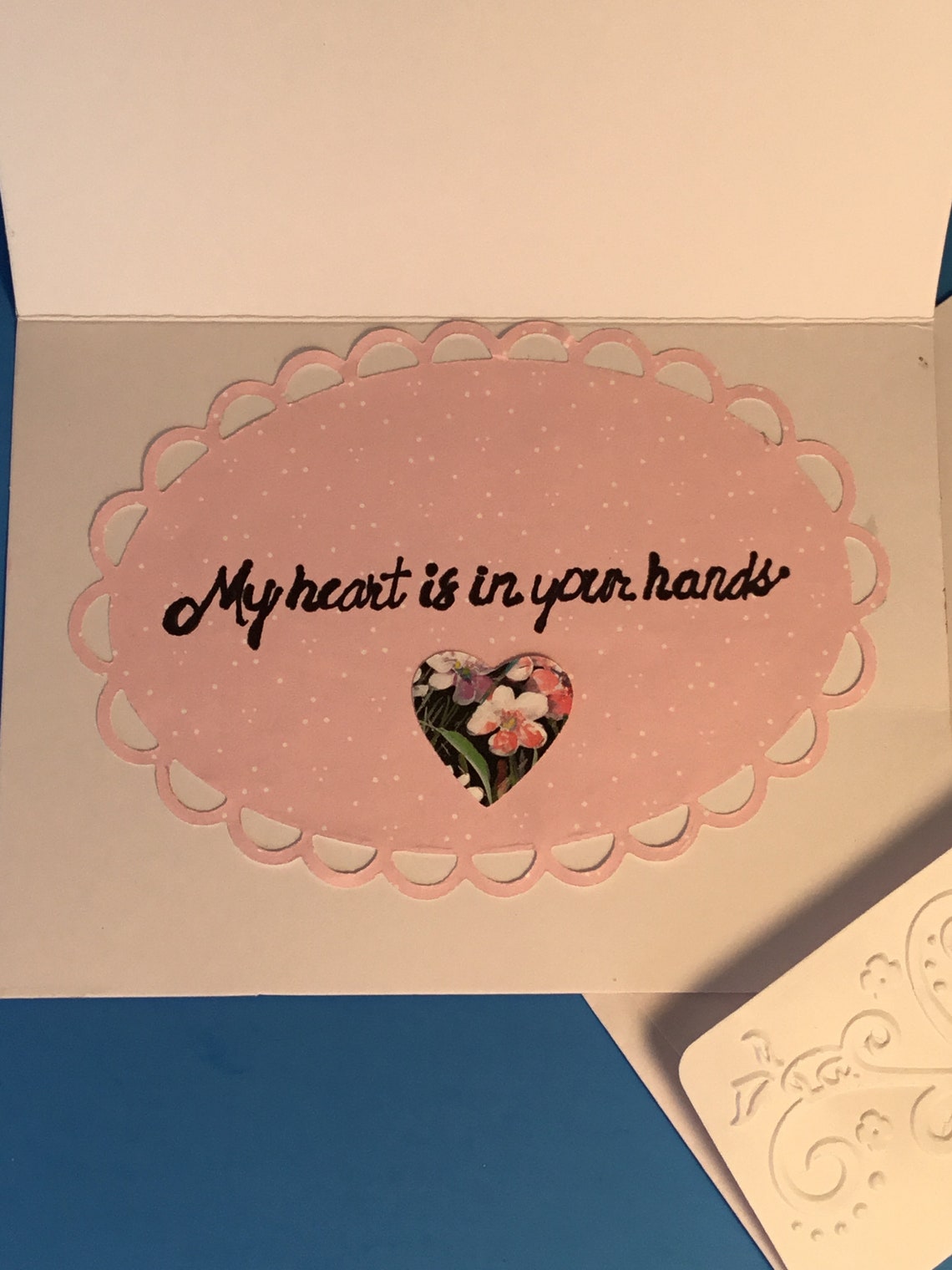 REAL BLEEDING HEART card Etsy