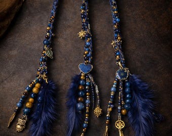 Indigo Night Hair Tassles